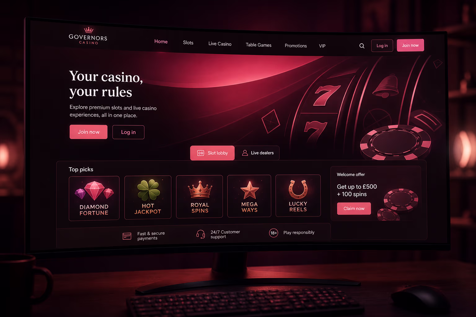 Official Governors Casino Online